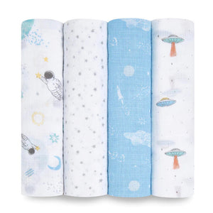 Aden + Anais SPACE EXPLORERS 4-pack swaddle