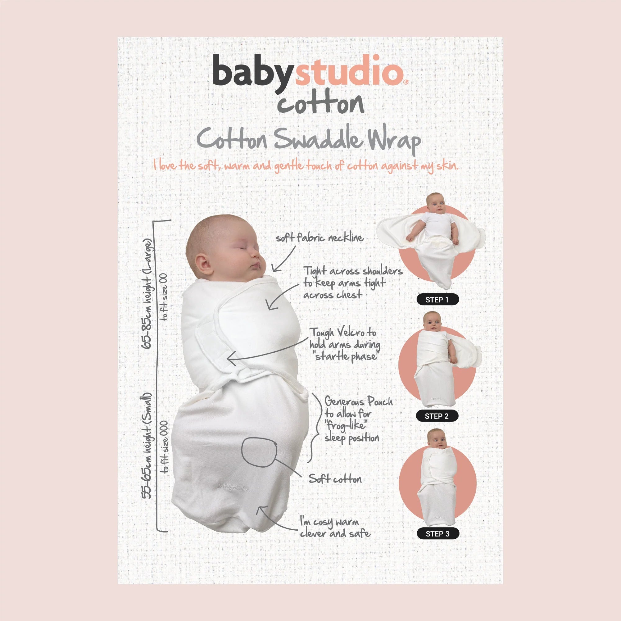 Baby studio 2024 swaddle pouch